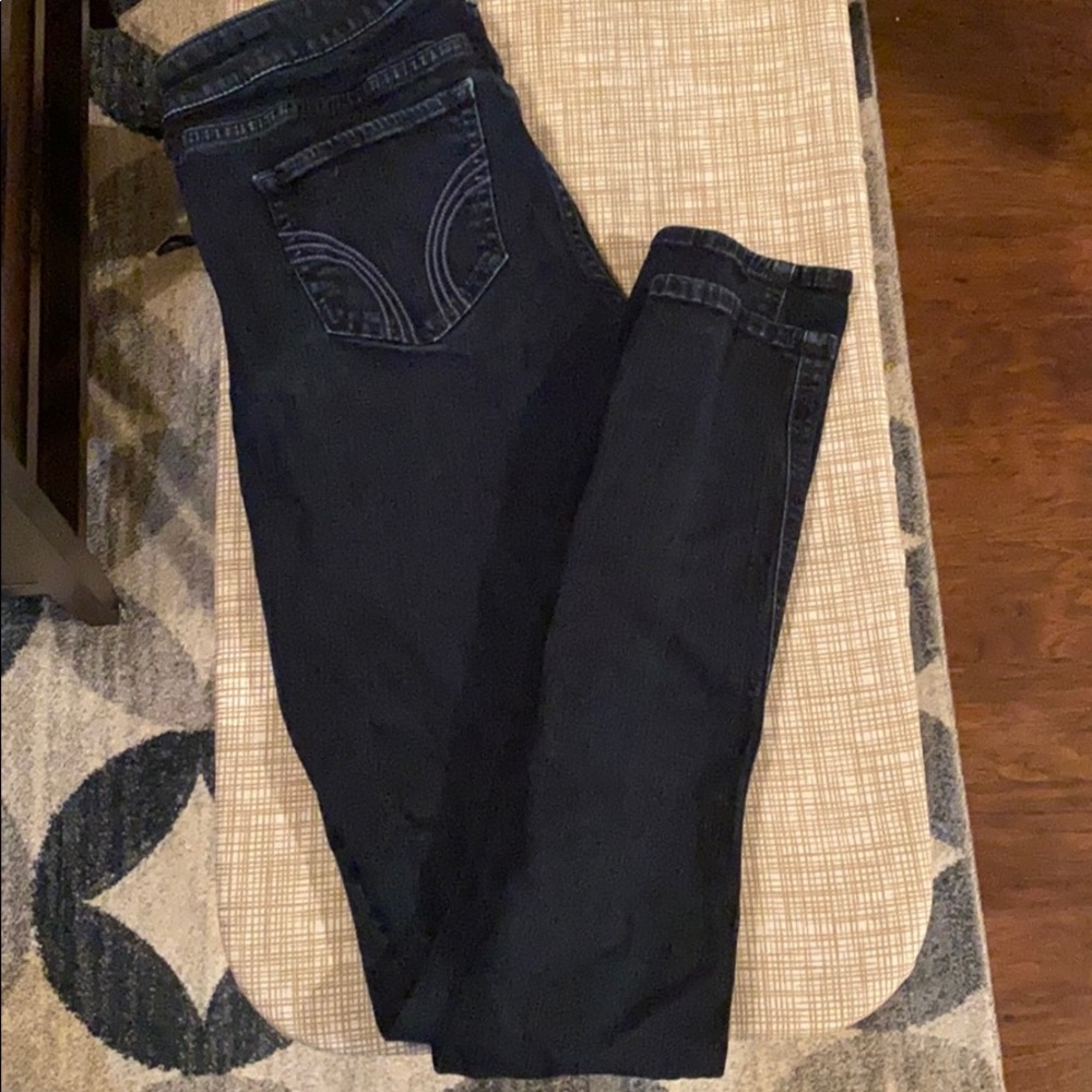 dark blue jeans
